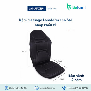 Đệm massage Lanaform cho ô tô nhập khẩu Bỉ