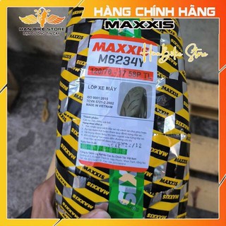 Vỏ sau, lốp sau maxxis m2634y 58p tl 120/70/17 cho exiter 150, winner 150 chất lượng cao