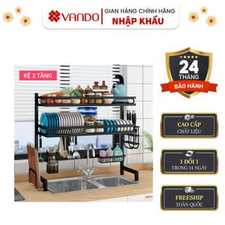 [CHẤT LƯỢNG] KỆ ĐỂ BÁT ĐĨA SƠN ĐEN TĨNH ĐIỆN CAO CẤP CHÍNH HÃNG 100% VANDO