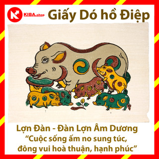 Bộ 7 tranh đông hồ đàn lợn