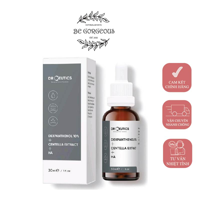 Serum B5 DrCeutics Cấp Ẩm Và Phục Hồi Da Dexpanthenol 10% + Centella Extract + HA 30ml