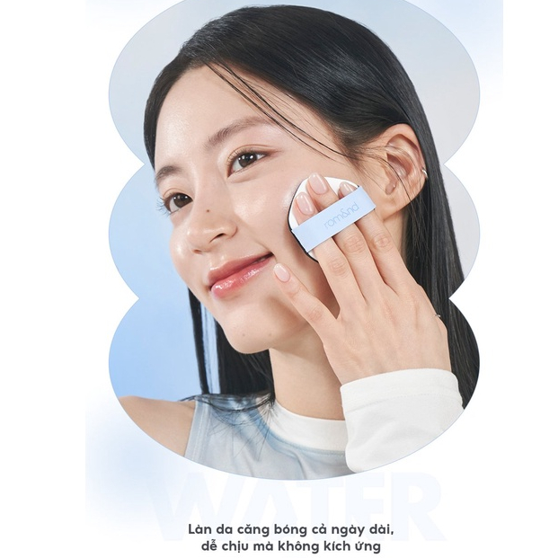 [Ve-easy] Phấn Nước Trang Điểm Che Phủ Tự Nhiên, Căng Bóng Thuần Chay Romand Bare Water Cushion SPF38/PA++++ 20g