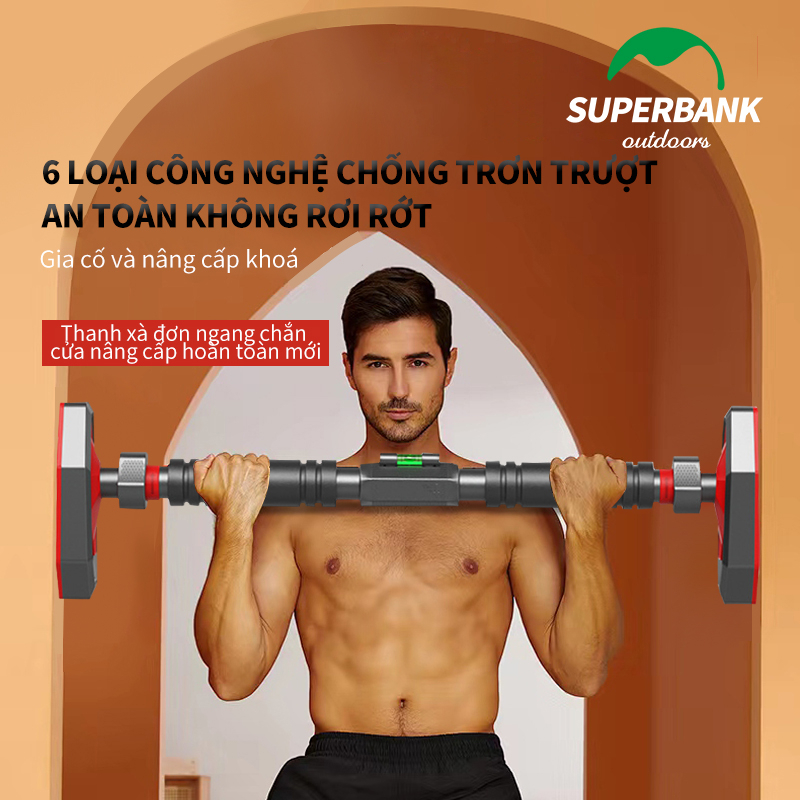 Xà đơn treo tường gắn cửa Nhiều cỡ có 60-150cm 6 loại công nghệ chống trơn trượt Nhiều chế độ tập thể dục,nâng cấp hoà