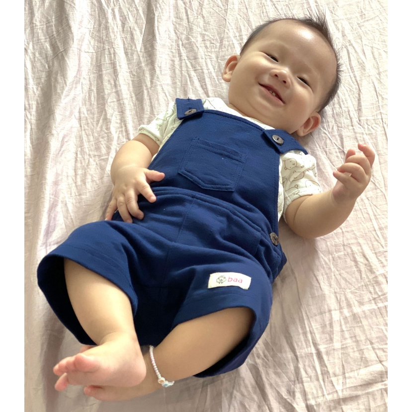 Bộ jumpsuit short sơ sinh bé trai, quần yếm cho bé sơ sinh từ 3 tháng - 18 tháng - BN-JS01N-02