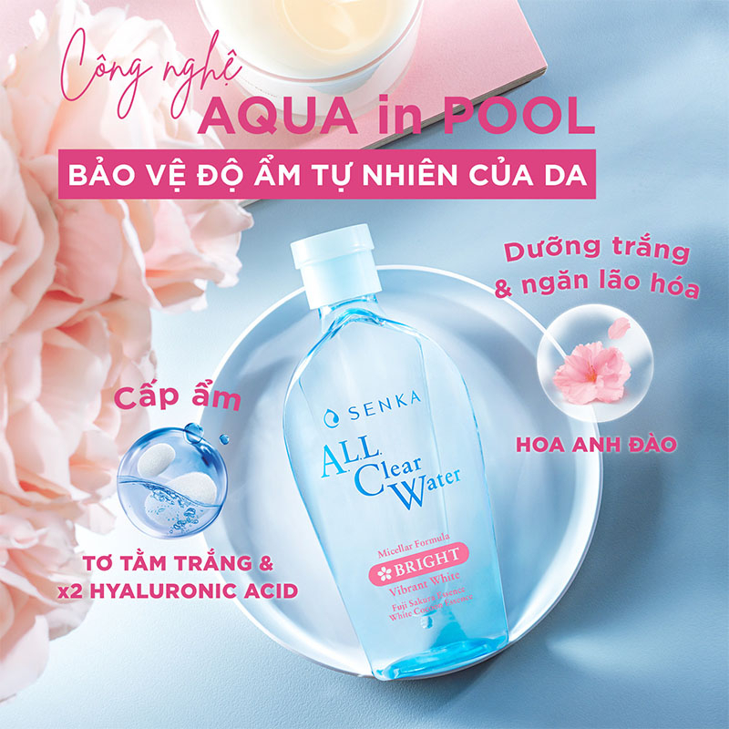 Bộ đôi làm sạch Nước tẩy trang White 230ml & Sữa rửa mặt Senka Perfect Whip Acne 100g_95204