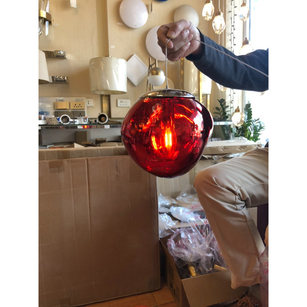 Đèn thả Thủy Tinh Nham Thạch D22 Hiện Đại, Đèn thông tầng trang trí nội thất ĐỘC ĐÁO