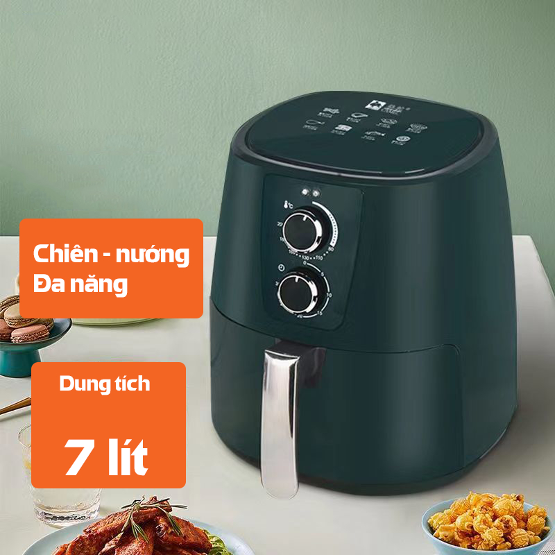 Nồi chiên không dầu bosingwa-kaw 7 Lít - Đen