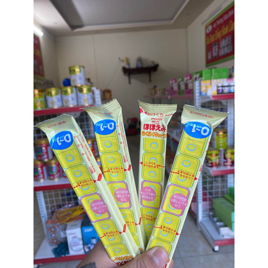 COMBO 4 Thanh Sữa Thanh Meiji 27g - Sữa Meiji Thanh Số 0-1 Nhập Khẩu Nhật BẢN