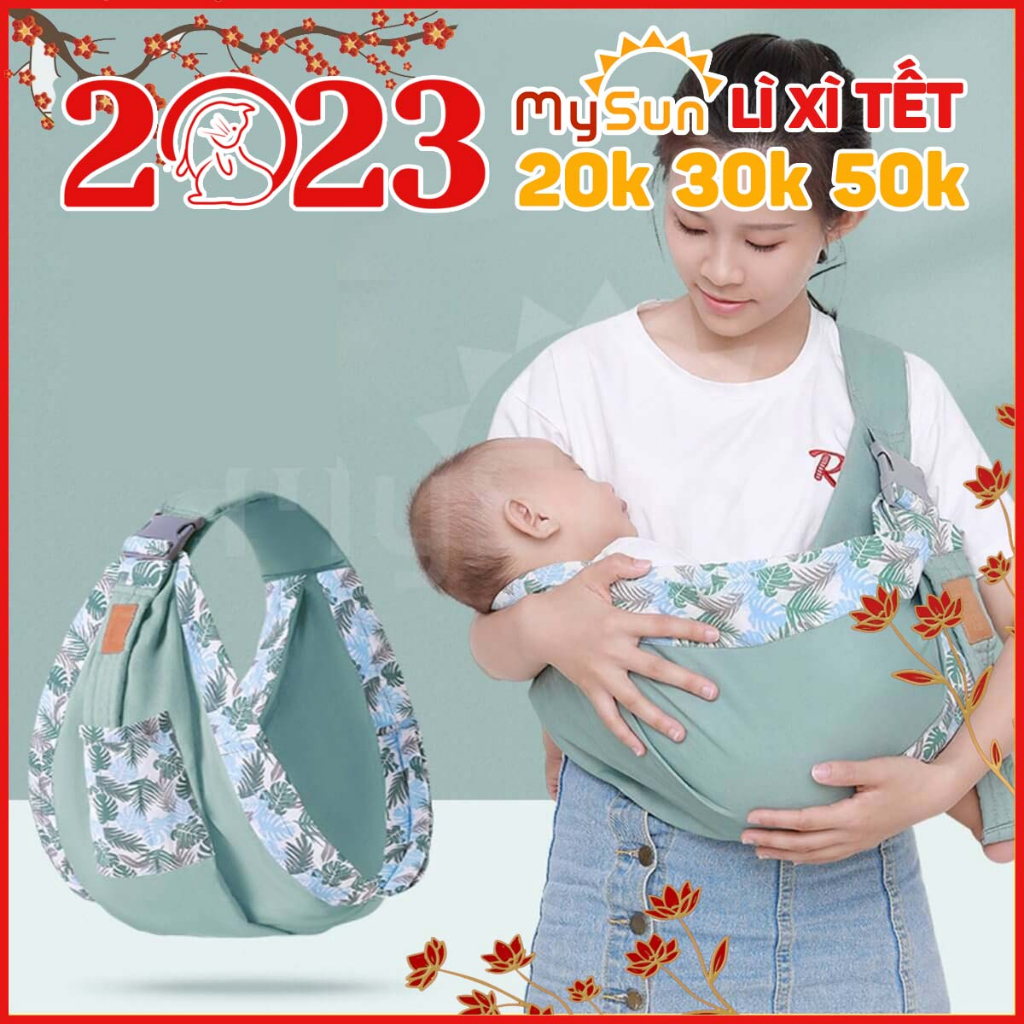 Địu điệu vải trẻ em giá rẻ cho e bé sơ sinh 1 2 3 … 18 tháng tuổi ngồi, nằm MySun