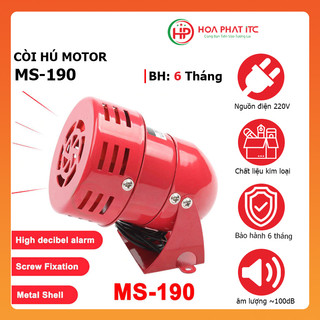 Còi hú motor báo động 220v ms-190