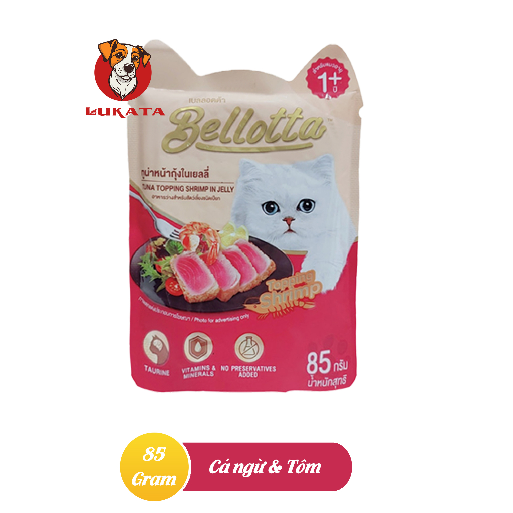 Pate Cho Mèo - Pate Bellotta Dạng Gói 85g Nhiều Vị _ LUKATA