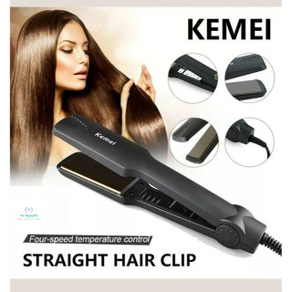 Máy là tóc,máy ép duỗi tóc thẳng 4 mức chỉnh nhiệt kemei 329 - tạo kiểu,làm đẹp, là thẳng tóc