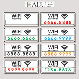 Biển Wifi, Pass Wifi, bảng mật khẩu wifi, biển pass wifi cho Cửa Hàng - Biển Tự Điền Pass Wifi