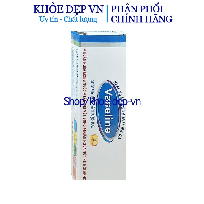 Vaseline - Sáp vaselin dưỡng môi, ngăn nẻ môi, khô môi, da làm đẹp da, làm dịu vết bỏng Tuýp 10g