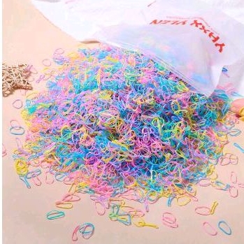 Set 1000 dây thun cột tóc cho bé nhiều màu
