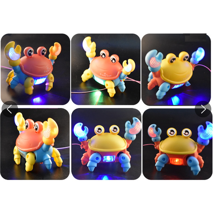Đồ Chơi Con Cua Chạy Pin Có Nhạc Phát Sáng cực kì vui nhộn