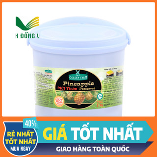 🍂Giảm giá🍂 Mứt Golden Farm xô 5KG cam/dâu/thơm/dâu tằm/phúc bồn tử/việt quất Date mới