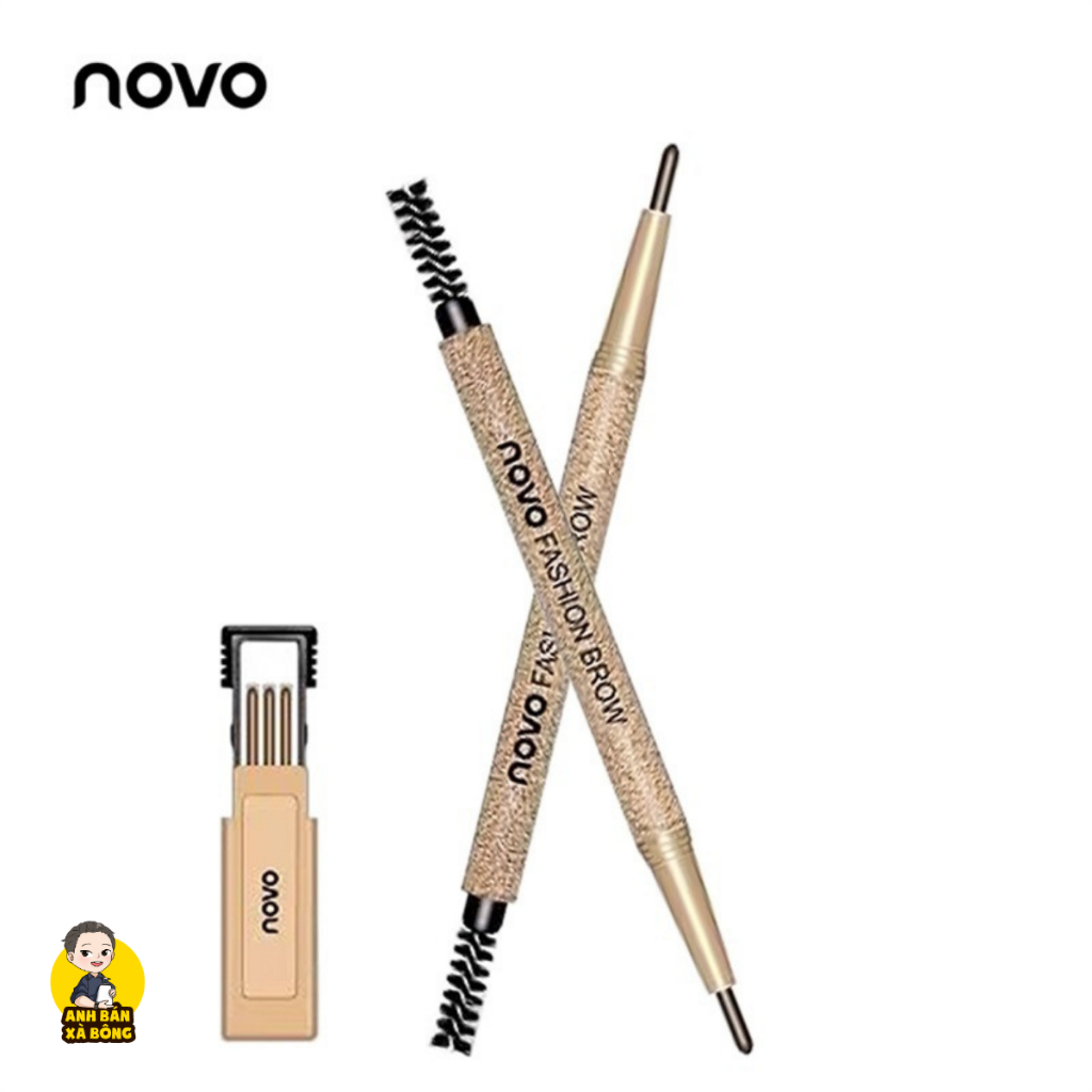 Chì Kẻ Mày Hai Đầu NOVO Hallmark Automatic Rotating Eyebrow Pencil 5146