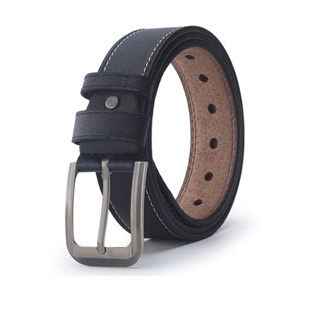 Thắt lưng nam da bò, khóa hợp kim Louie Store