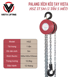 Palang xích kéo tay vista hsz 1t 5m