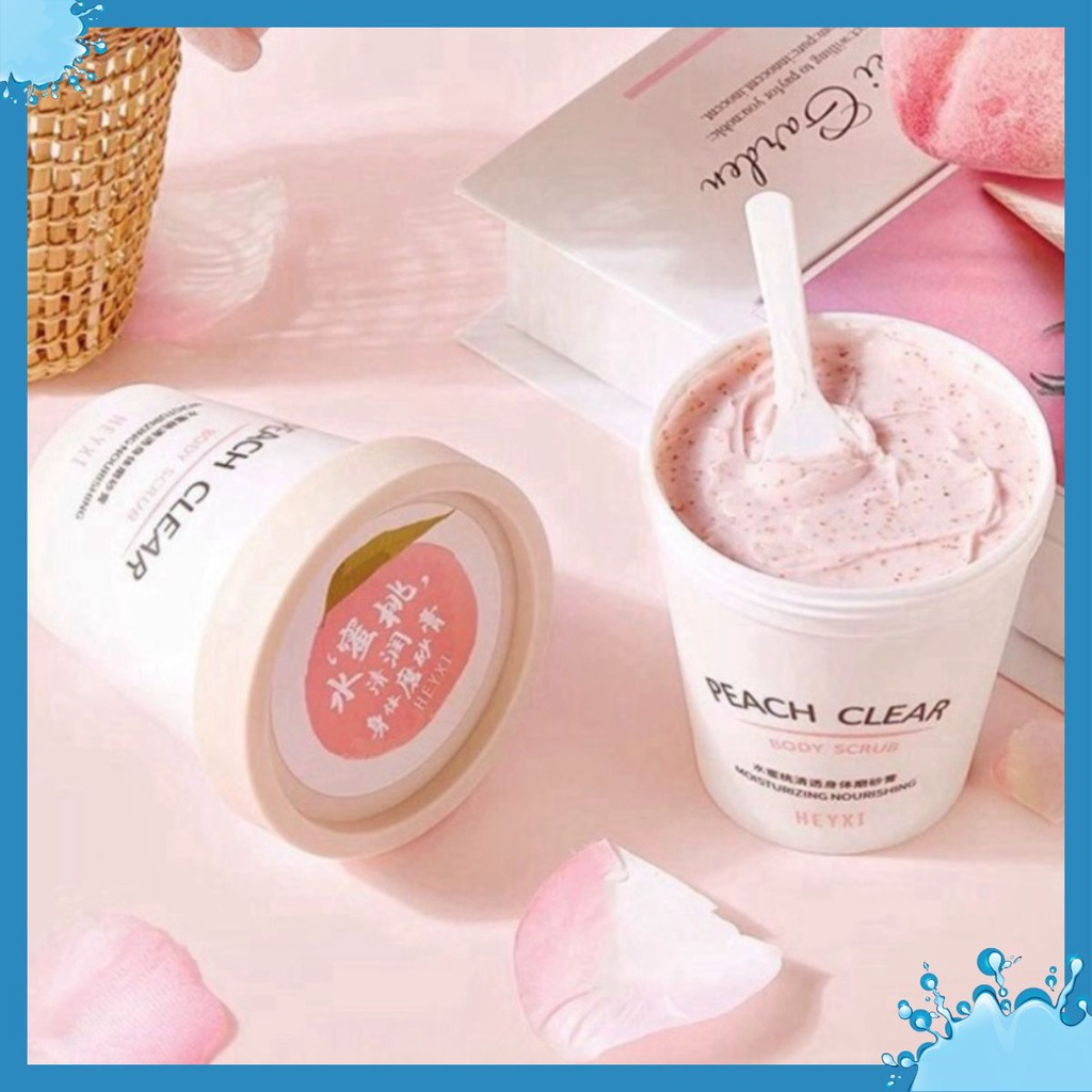 Tẩy da chết Đào toàn thân HEYXI Peach Clear Body Scrub Moisturizing Nourishing HEYX05