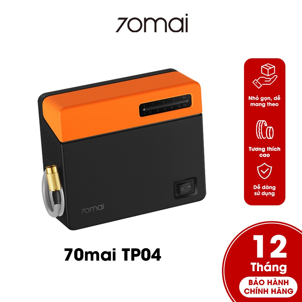 Bơm Lốp Ô Tô - Bơm Lốp Xe Hơi Siêu Nhanh 70 Mai Chính Hãng Bảo Hành 12 Tháng