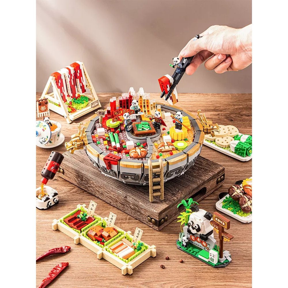 Bộ Lego Mô Hình Lẩu Tứ Xuyên