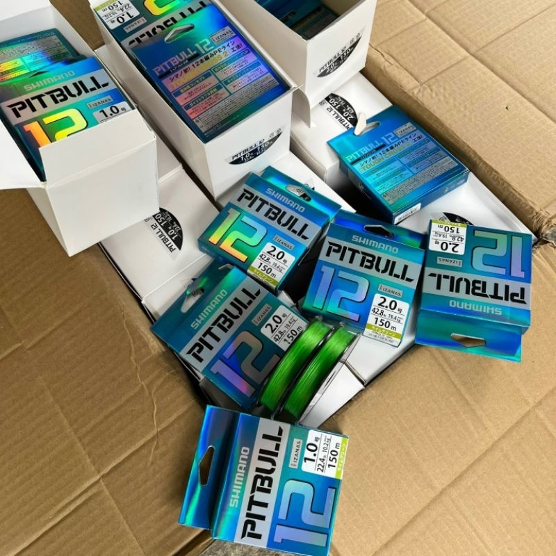 Dây câu cá dù câu Pitbull x12  chính hãng