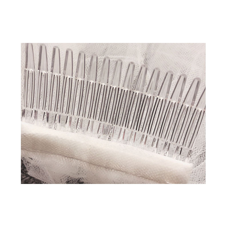 VL01-T001_Voan lúp cô dâu, khăn voan cài tóc đội đầu cô dâu 2 lớp có viền 60*80cm