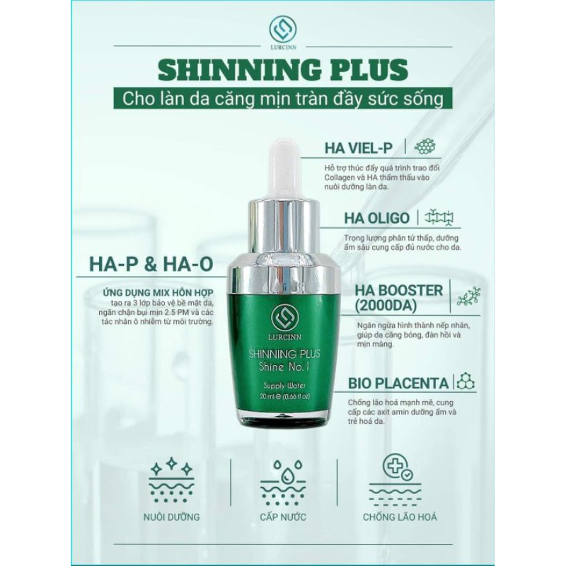 SERUM CẤP ẨM - SHINE NO1 - 20ml - LURCINN