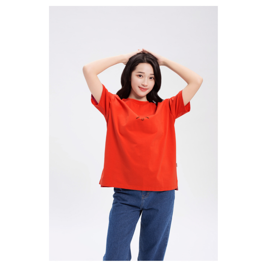 Áo thun nữ Lime Orange - Good Mood Graphic T - Shirt - LO22161111