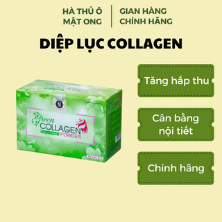 diệp lục colagen Powder 30gói/hộp cơ thể tươi mới, thanh lọc