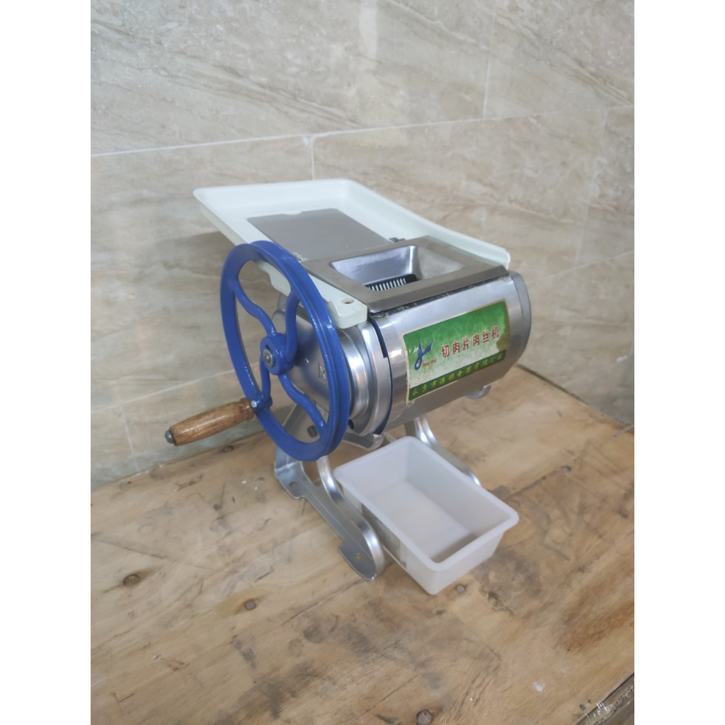 Máy cắt lát thịt heo thịt bò thực phẩm quay tay không sử dụng điện 70A