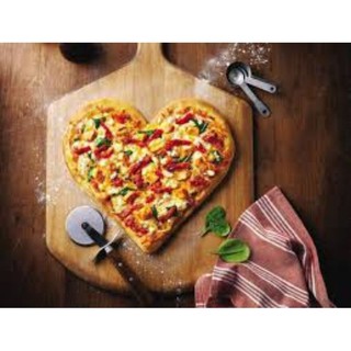 Đế bánh pizza hình trái tim size 16cm