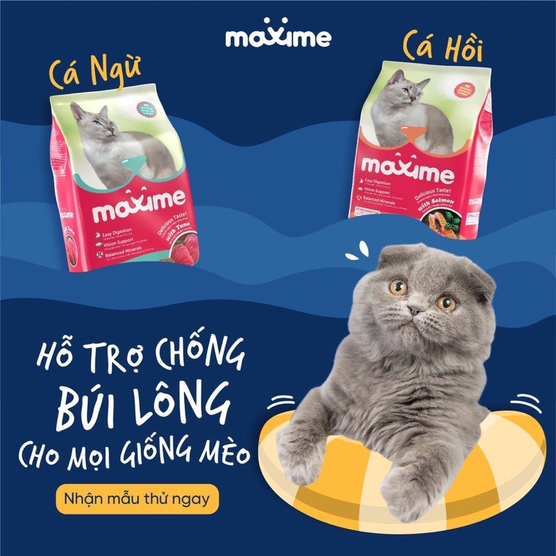 Thức ăn hạt cho mèo mọi lứa tuổi Maxime - Thức ăn cho mèo nhiều vị