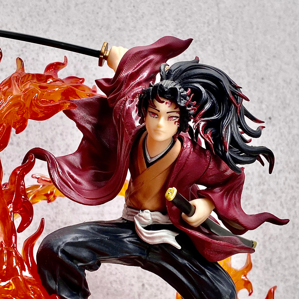 Mô hình kiếm sĩ Yoriichi - Mô hình kimetsu no yaiba Yoriichi cao 20CM - Tsugikuni Yoriichi demon slayer có LED