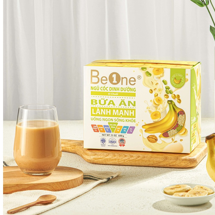 Bột ngũ cốc dinh dưỡng BEONE hộp 600gr vị Chuối