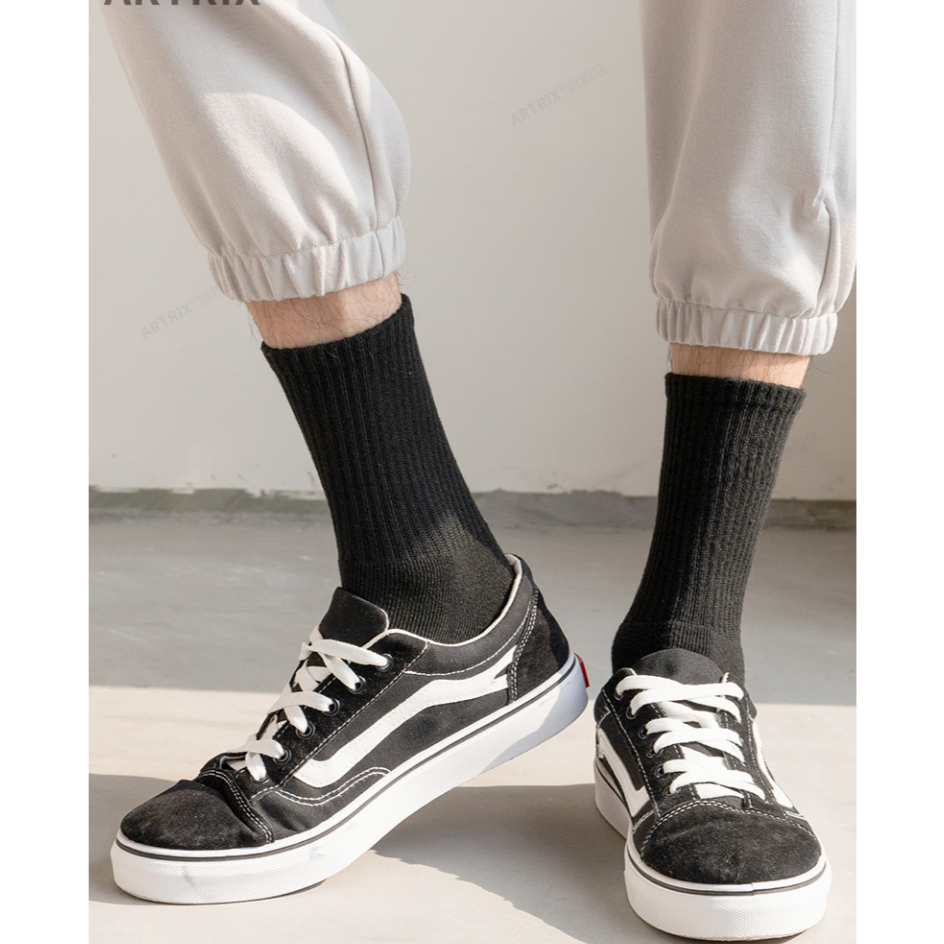 Tất trơn cao cổ nam nữ mềm mịn 3B êm ái, thoáng khí