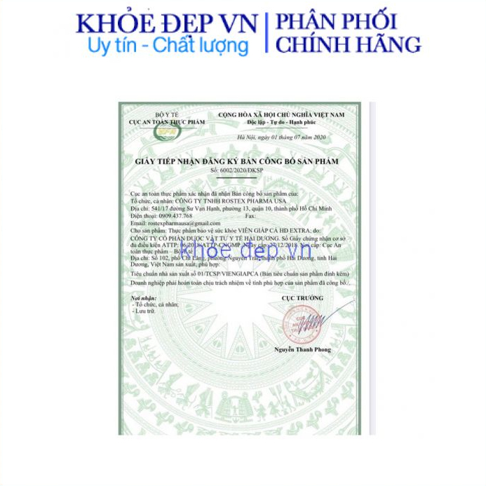 Viên giấp cá HD Extra hỗ trợ làm giảm cho người bị bệnh trĩ, tăng sức bền thành mạch – Hộp 30 viên