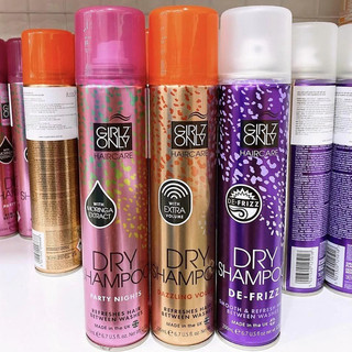 Dầu Gội Khô Girlz Only Dry Shampoo 200ml Giải Pháp Cho Tóc Bết, Mềm Mượt
