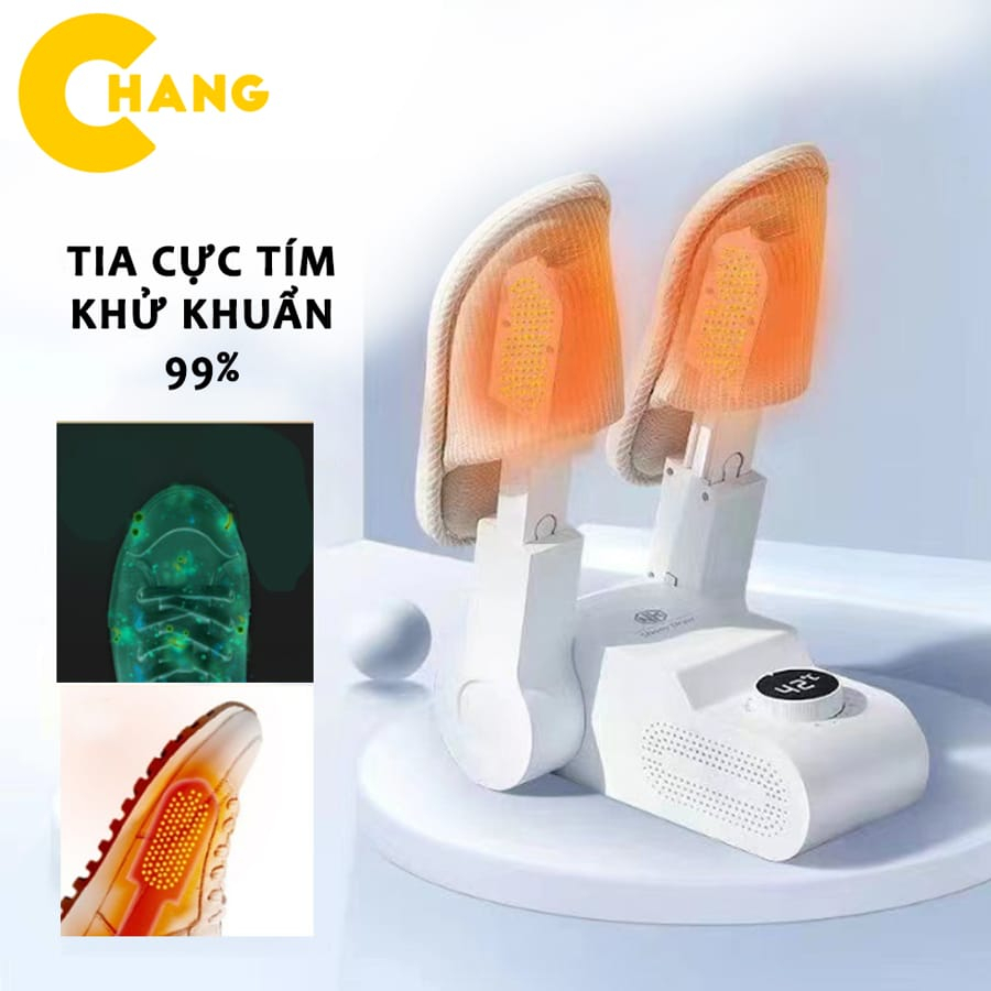 Máy Sấy Giày CHANGHONG Đa Năng Khử Trùng Thông Minh, Khử Mùi Giày Tất, Găng Tay Bằng Tia Cực Tím Cao Cấp