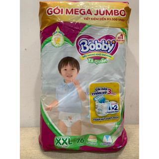 Tã Bobby Quần XXL 76 Miếng (cho bé 16kg)