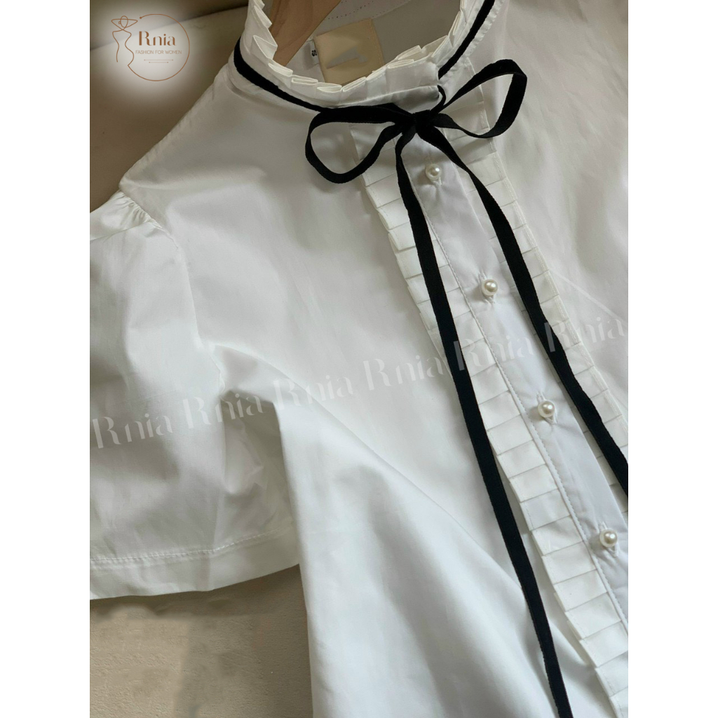 Áo Sơ Mi Nữ Bèo Cổ Nơ RNIA A23101 - R06