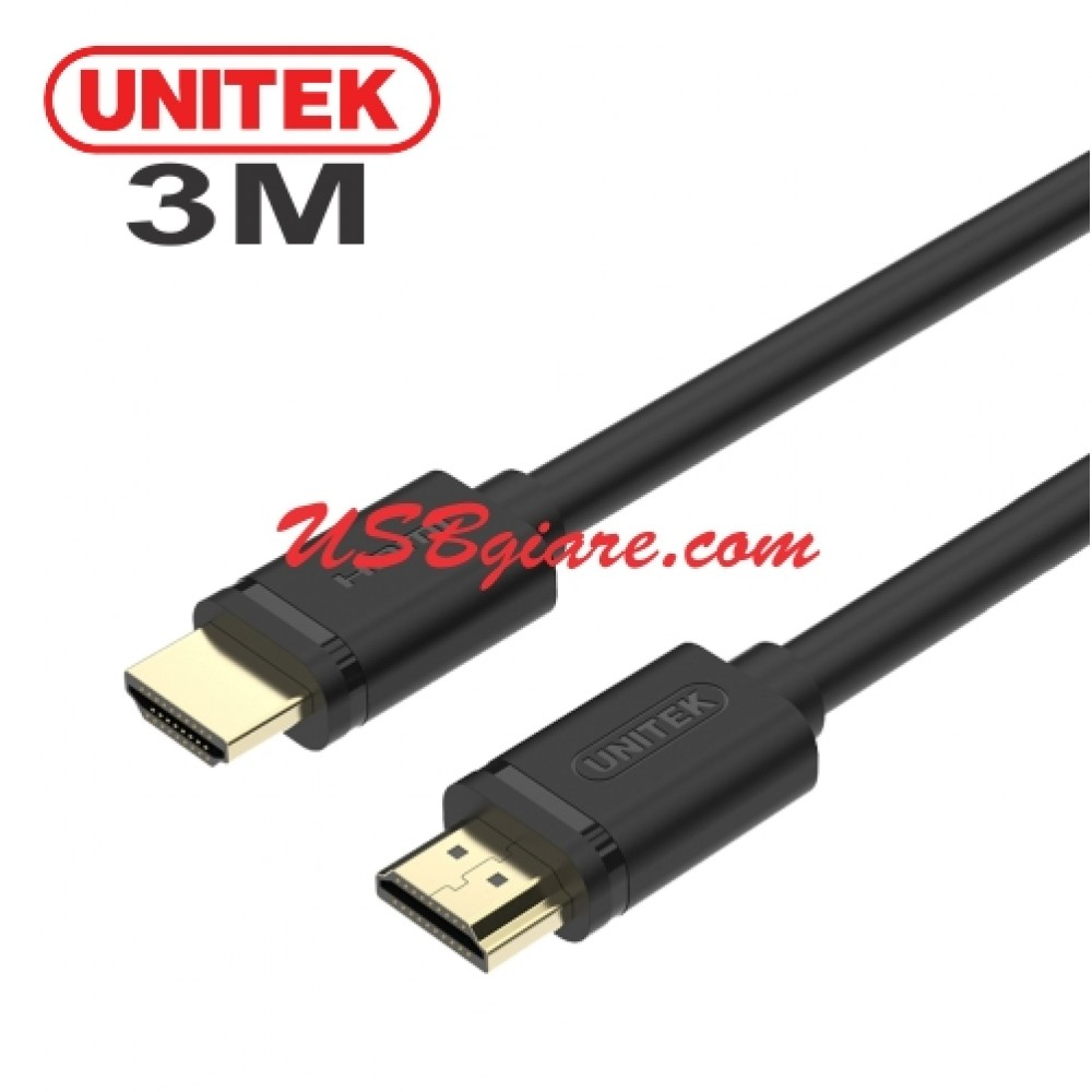 CÁP HDMI 3M (4K 3D) UNITEK Y-C139M