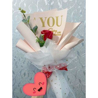 Cốt hoa bó sẵn,1_3 bông hoa sáp