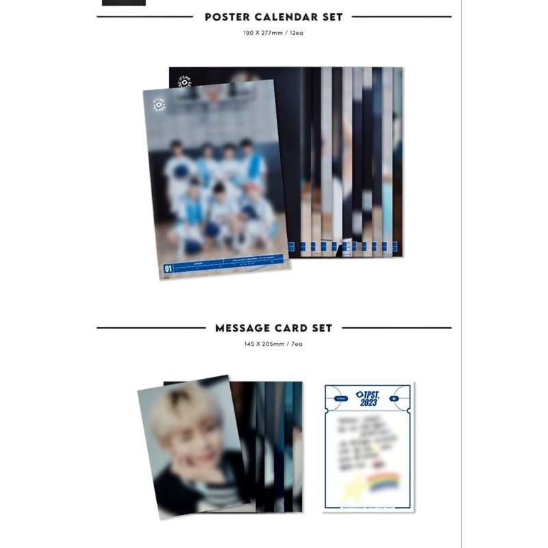 Set Lịch Season Greetings 2023 Nhóm TEMPEST Hanbin Ngô Ngọc Hưng