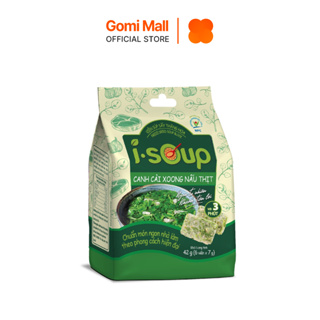 Canh cải xoong nấu thịt ăn liền I-SOUP 42g túi 06 viên Gomi Mall