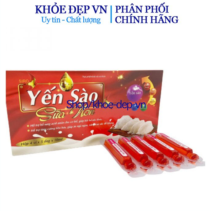 Yến Sào Sữa Non Gold hỗ trợ tiêu hóa, giúp ăn ngủ ngon, bổ sung vitamin, khoáng chất cho cơ thể