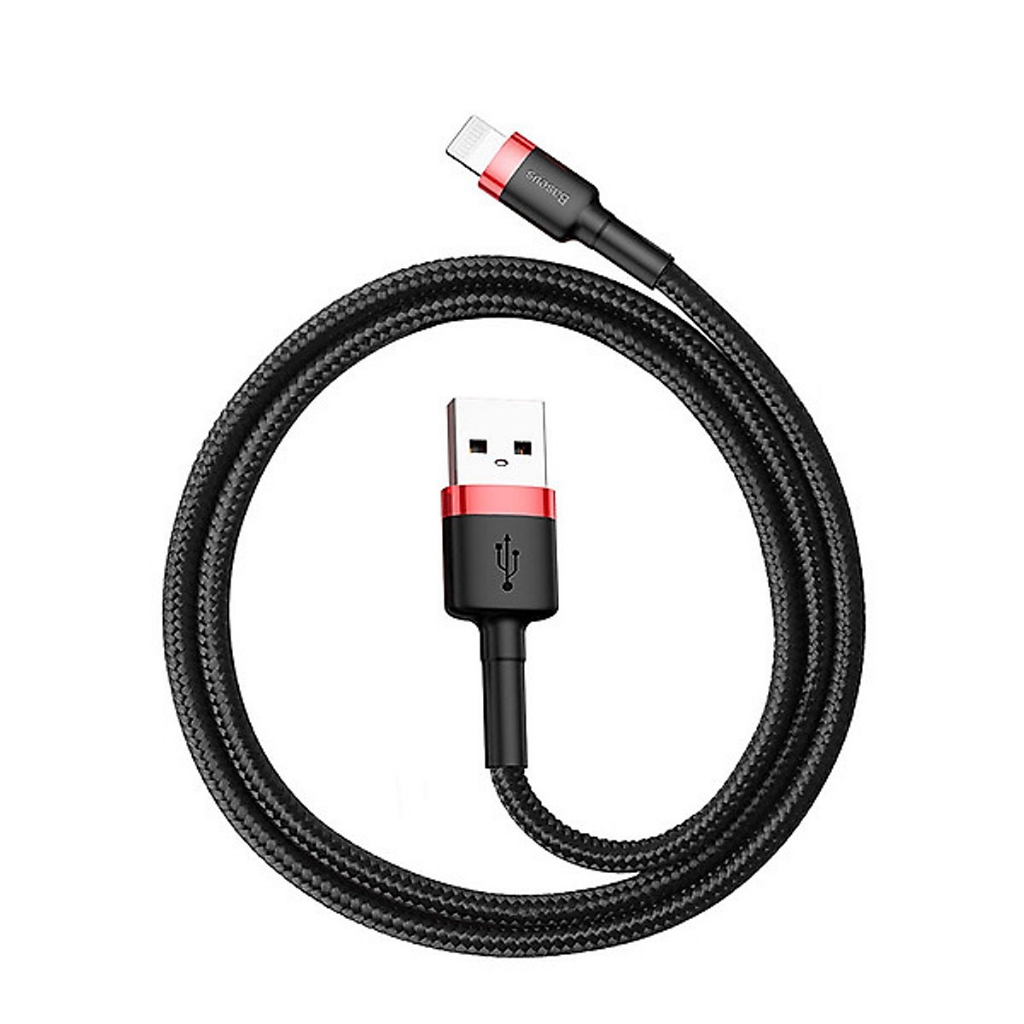 Cáp Sạc USB ip Baseus Sạc Nhanh 3A QC 3.0 Dây Bọc Dù Dài 1m/2m/3m Cho Điện Thoại Samsung Huawei Xiaomi