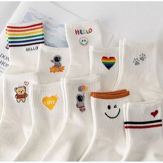 Tất cotton xinh xắn cho nam và nữ 🌈🌈🌈